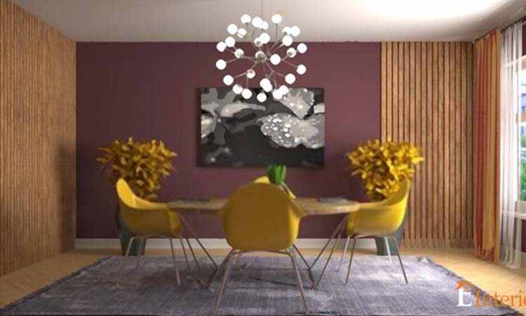 Dining Room Design Of False Ceiling Of Drawing Cum Dining Room